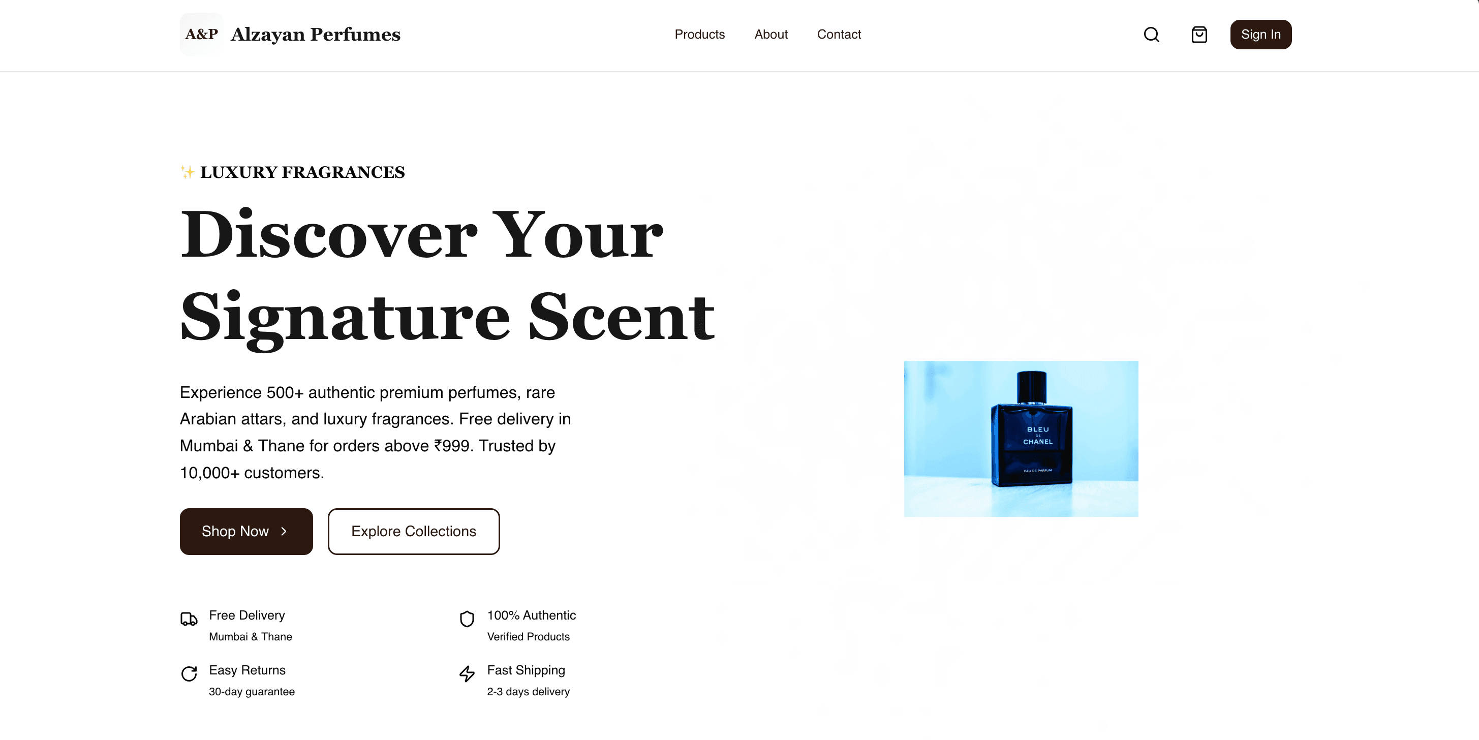 Alzayanperfume — E-commerce Store